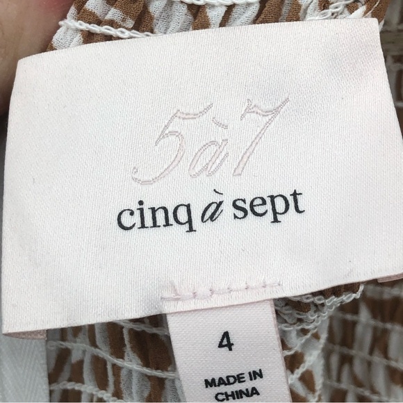 Cinq à Sept - high low Rika chiffon dress - sz 4 excellent condition - Picture 5 of 15